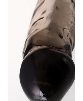 Sleeve ToyFa Xlover, to increase size, TPE, black,transparent , 19,5 cm