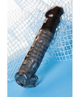 Sleeve ToyFa Xlover, to increase size, TPE, black,transparent , 22,5 cm