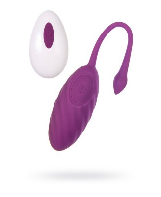 Vibrating egg A-Toys Purr, silicone, purple, 18 cm