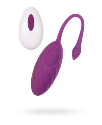 Vibrating egg A-Toys Purr, silicone, purple, 18 cm