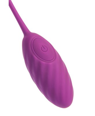 Vibrating egg A-Toys Purr, silicone, purple, 18 cm