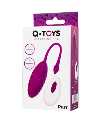 Vibrating egg A-Toys Purr, silicone, purple, 18 cm