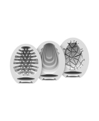 Masturbator-Eggs (set of 3) (Naughty, Savage, Crunchy)