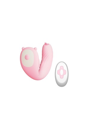 Remote Wearable Tongue licking Vibrator