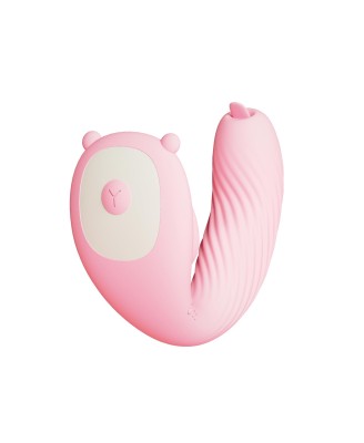 Remote Wearable Tongue licking Vibrator