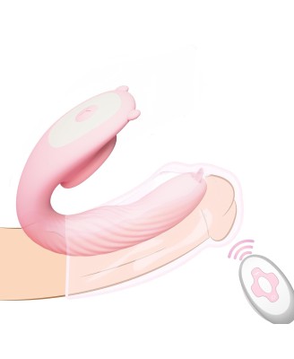 Remote Wearable Tongue licking Vibrator