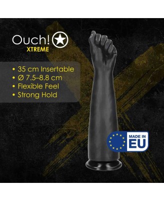 Fist of Pleasure XL - Fist Dildo - 1336 gr / 35 cm - Black