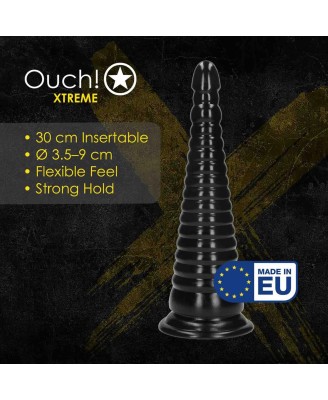 Twisted Vortex - Anal Plug - 1008 gr / 30 cm - Black