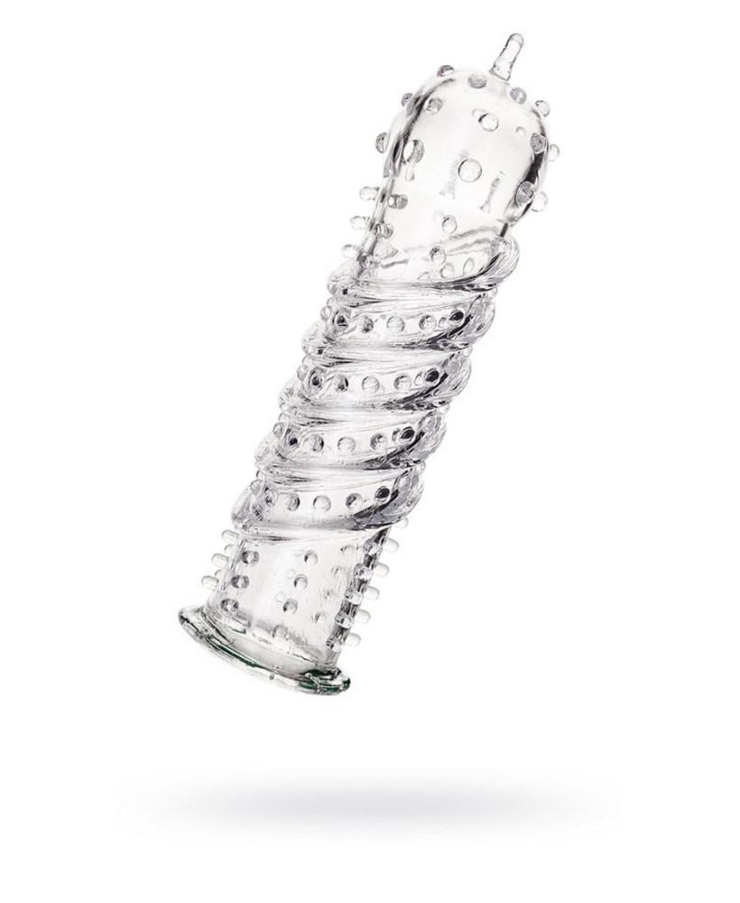 A-TOYS, Penis Sleeve, TPR, Transparent, 15.5 cm