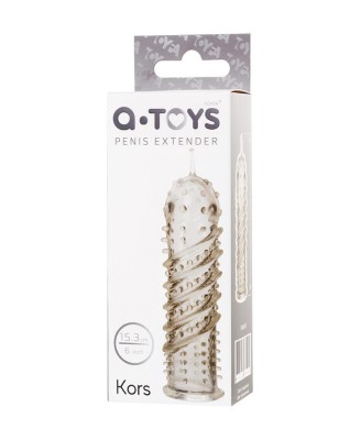 A-TOYS, Penis Sleeve, TPR, Transparent, 15.5 cm