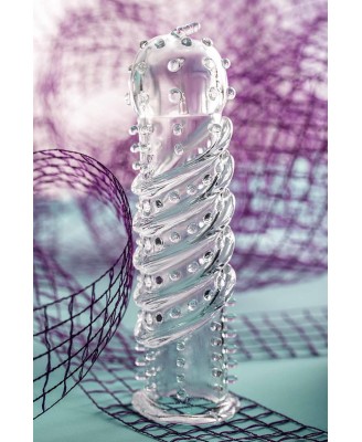 A-TOYS, Penis Sleeve, TPR, Transparent, 15.5 cm