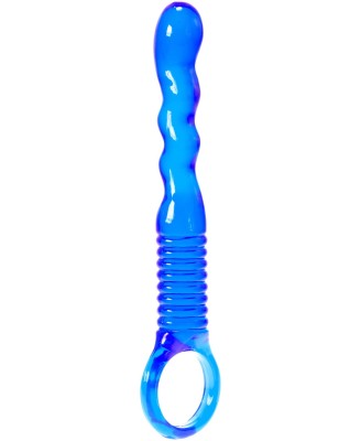 Plug/kulki- Me You Us Ridged Anal Teaser Blue