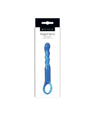 Plug/kulki- Me You Us Ridged Anal Teaser Blue