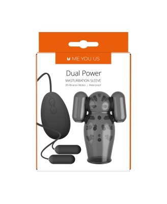 Me You Us Dual Power Masturbation Sleeve