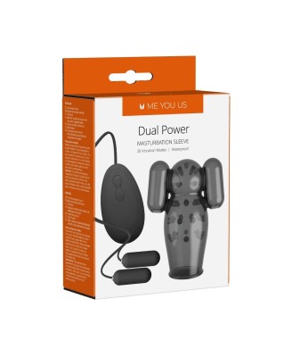 Me You Us Dual Power Masturbation Sleeve