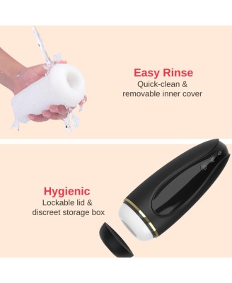 Masturbator - Nappex™ Branco Black - Premium Mastubators (10 Languages