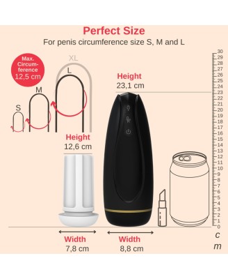 Masturbator - Nappex™ Branco Black - Premium Mastubators (10 Languages
