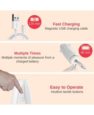 Masturbator - Nappex™ Branco White - Premium Mastubators (10 Languages)