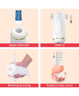 Masturbator - Nappex™ Branco White - Premium Mastubators (10 Languages)