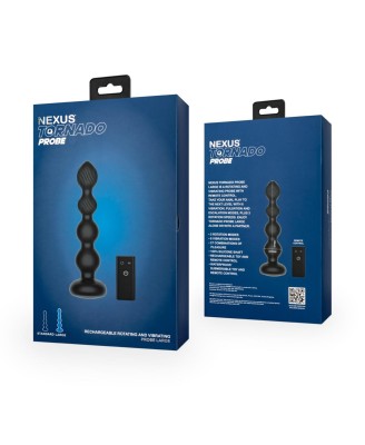 Nexus - TORNADO Rotating Beaded Probe Large - Black