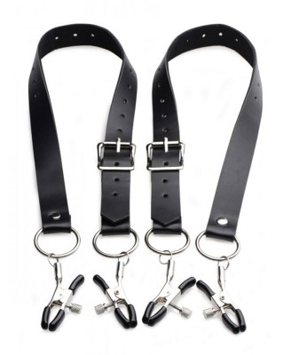 Master Series - Spread Labia Spreader Straps with Clamps