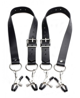 Master Series - Spread Labia Spreader Straps with Clamps