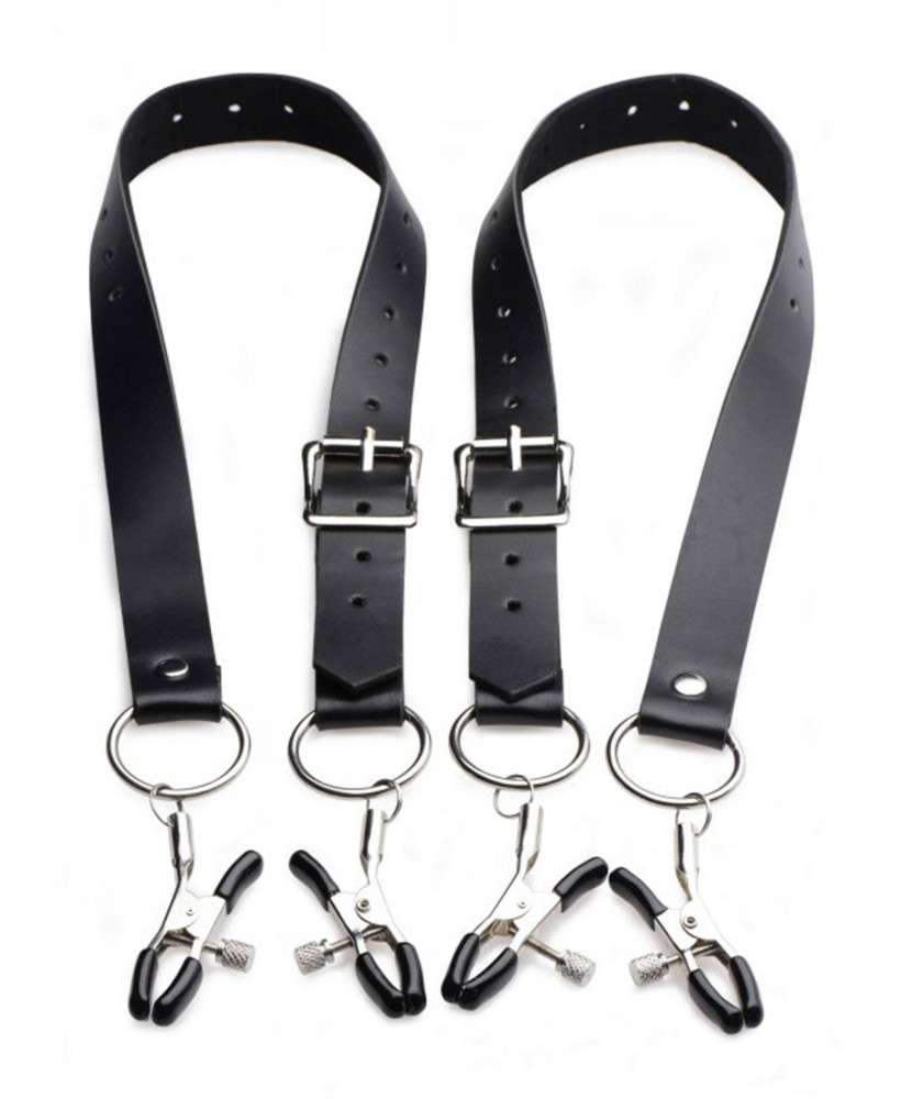 Master Series - Spread Labia Spreader Straps with Clamps