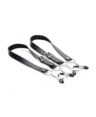 Master Series - Spread Labia Spreader Straps with Clamps