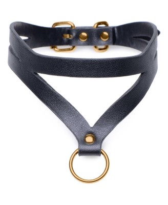 Master Series - Bondage Baddie Collar with O-Ring