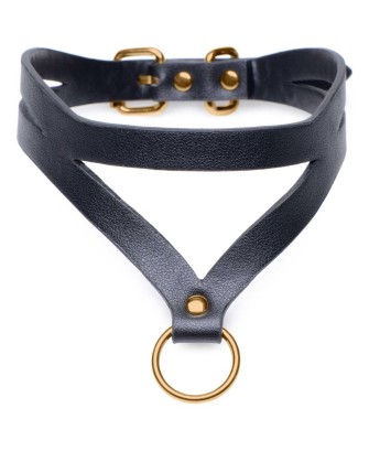 Master Series - Bondage Baddie Collar with O-Ring