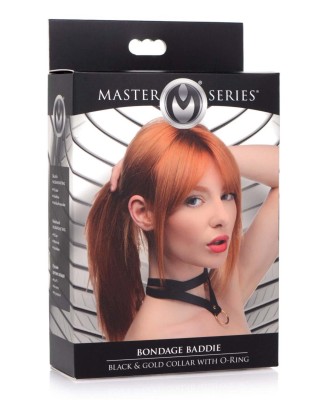 Master Series - Bondage Baddie Collar with O-Ring