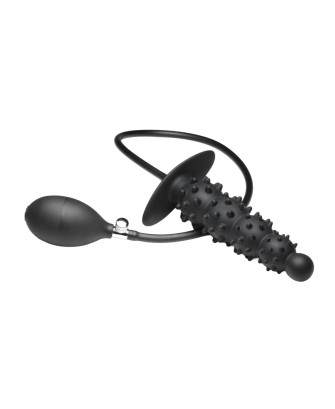 Master Series - Ribbed Inflatable Anal Plug