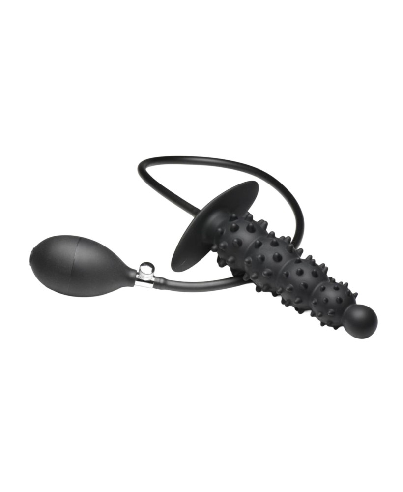 Master Series - Ribbed Inflatable Anal Plug