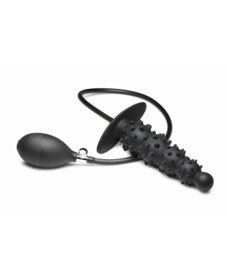 Master Series - Ribbed Inflatable Anal Plug