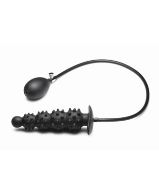 Master Series - Ribbed Inflatable Anal Plug