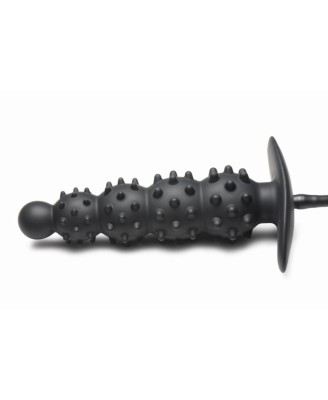 Master Series - Ribbed Inflatable Anal Plug