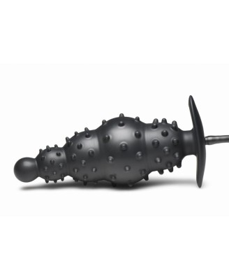 Master Series - Ribbed Inflatable Anal Plug