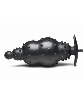 Master Series - Ribbed Inflatable Anal Plug