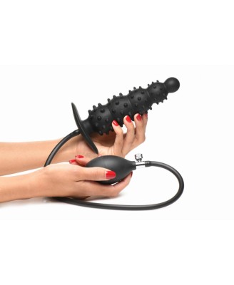 Master Series - Ribbed Inflatable Anal Plug