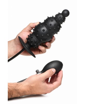 Master Series - Ribbed Inflatable Anal Plug