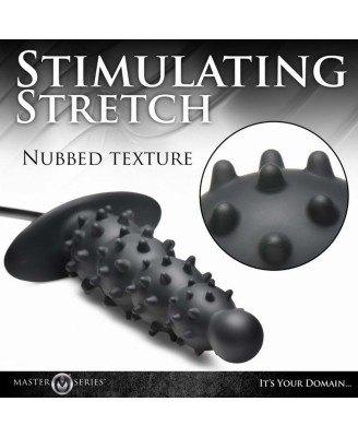 Master Series - Ribbed Inflatable Anal Plug