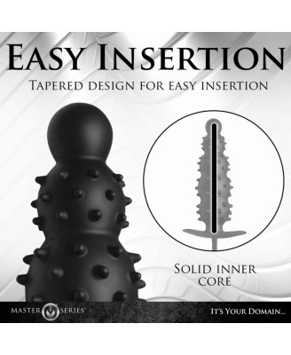 Master Series - Ribbed Inflatable Anal Plug