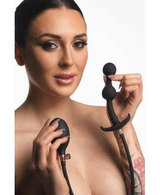 Master Series - Weighted Inflatable Silicone Anal Plug