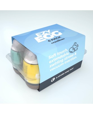 CRUSHIOUS EZY EGG 6 PACK MASTURBATING EGGS