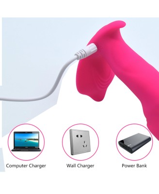 Stymulator-Silicone Panty Vibrator and Pulsator USB 10 Function / Heating