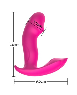 Stymulator-Silicone Panty Vibrator and Pulsator USB 10 Function / Heating