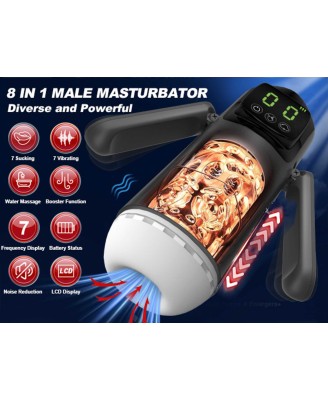 Masturbator - 7 vibration and suction functions
 + Booster