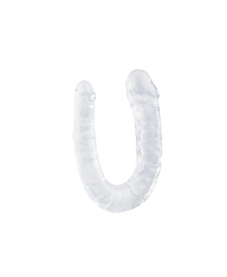 Power Escorts - BR336 Clear - Double Dong – 29 cm / 11.4 Inch - Realistic Double Dildo
