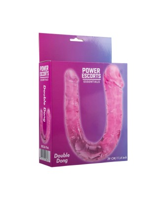Power Escorts - BR336 Pink- Double Dong – 29 cm / 11.4 Inch - Realistic Double Dildo