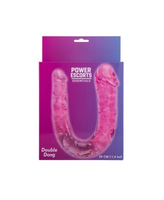 Power Escorts - BR336 Pink- Double Dong – 29 cm / 11.4 Inch - Realistic Double Dildo